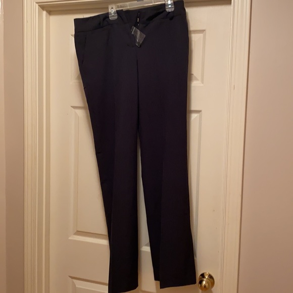 2pair trousers, one gray and one blk pin stripe - Picture 4 of 11